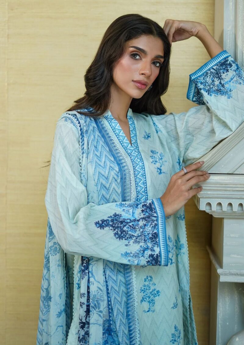 Sahar - Print Edit - 3 Piece - Unstitched - CA-24-V1-01 Winter Collection - Image 3