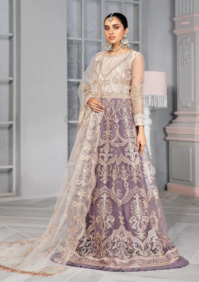 Zarif Mauve Zb 1 Formal Dress