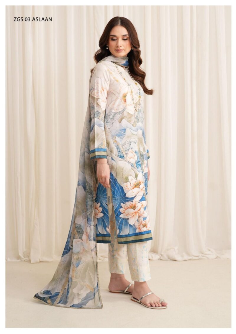 Zarif Georgette Silk D 03 Winter Collection