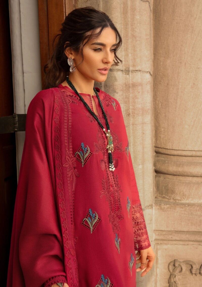 Crimson Aaleen Winter Unstitched Jurao Ka Kaam Winter Collection