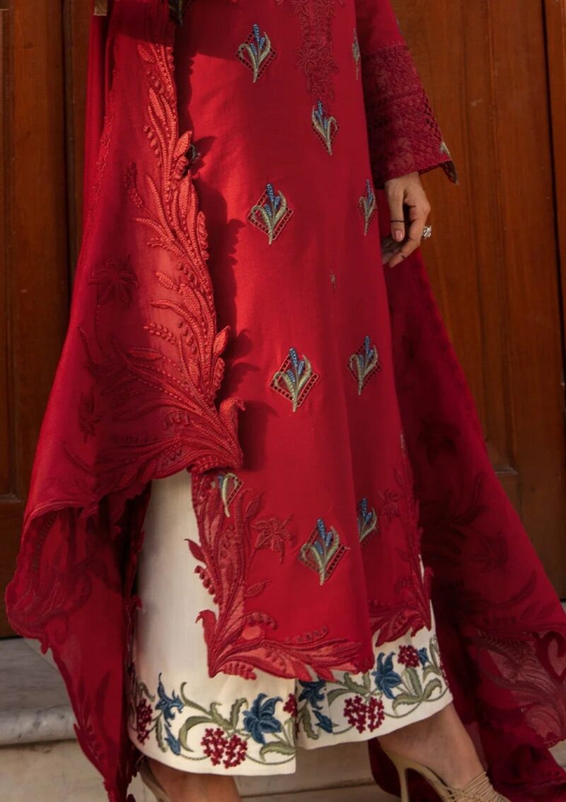 Crimson Aaleen Winter Unstitched Jurao Ka Kaam Winter Collection