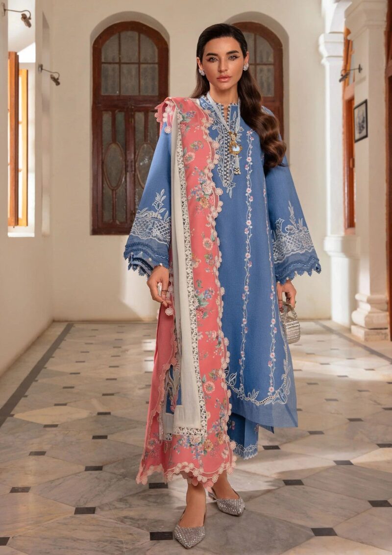 Crimson Aaleen Winter Unstitched Modern Memsaab Winter Collection