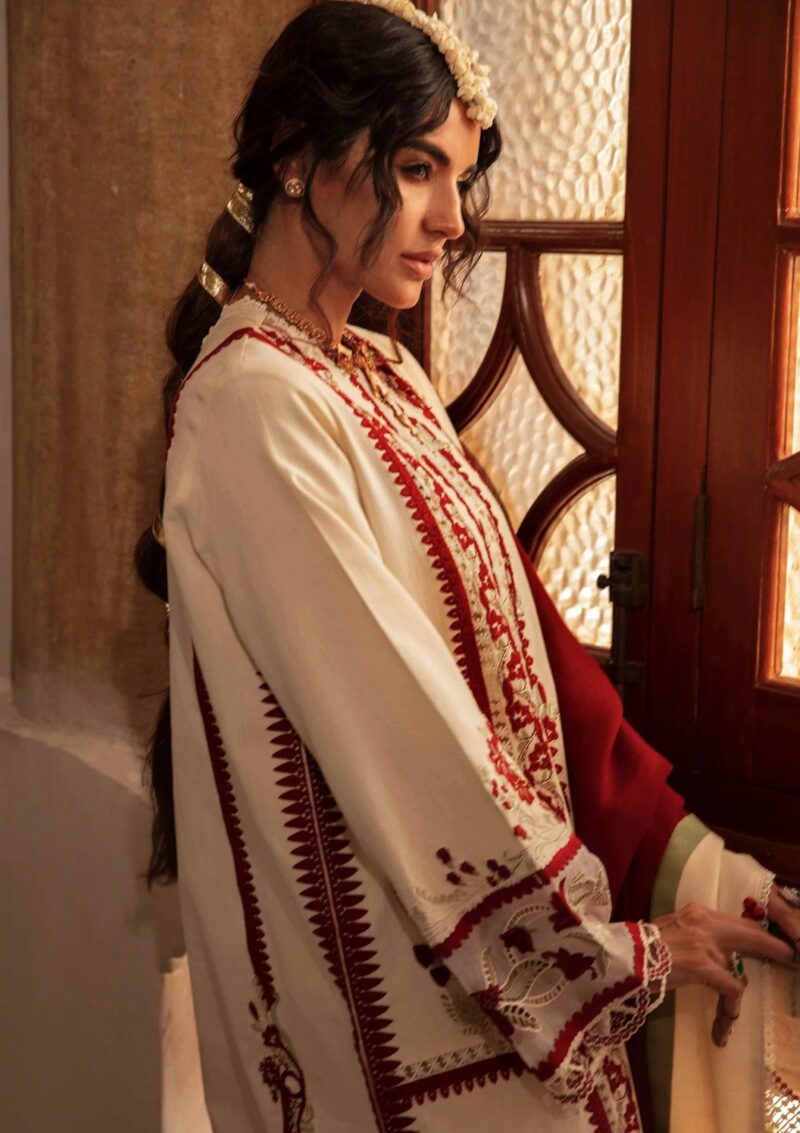 Crimson Aaleen Winter Unstitched Musafir Winter Collection