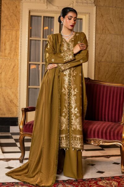 Firdous Embroidered Exclusive Fe 03 Zaitoon Winter Collection