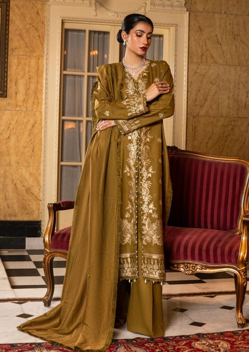 Firdous Embroidered Exclusive Fe 03 Zaitoon Winter Collection