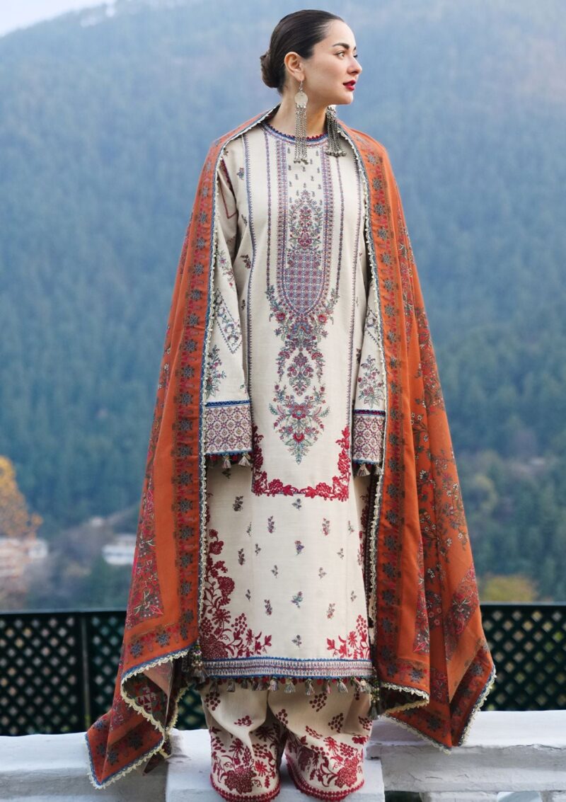 Hussain Rehar Winter Shawl Almas Winter Collection