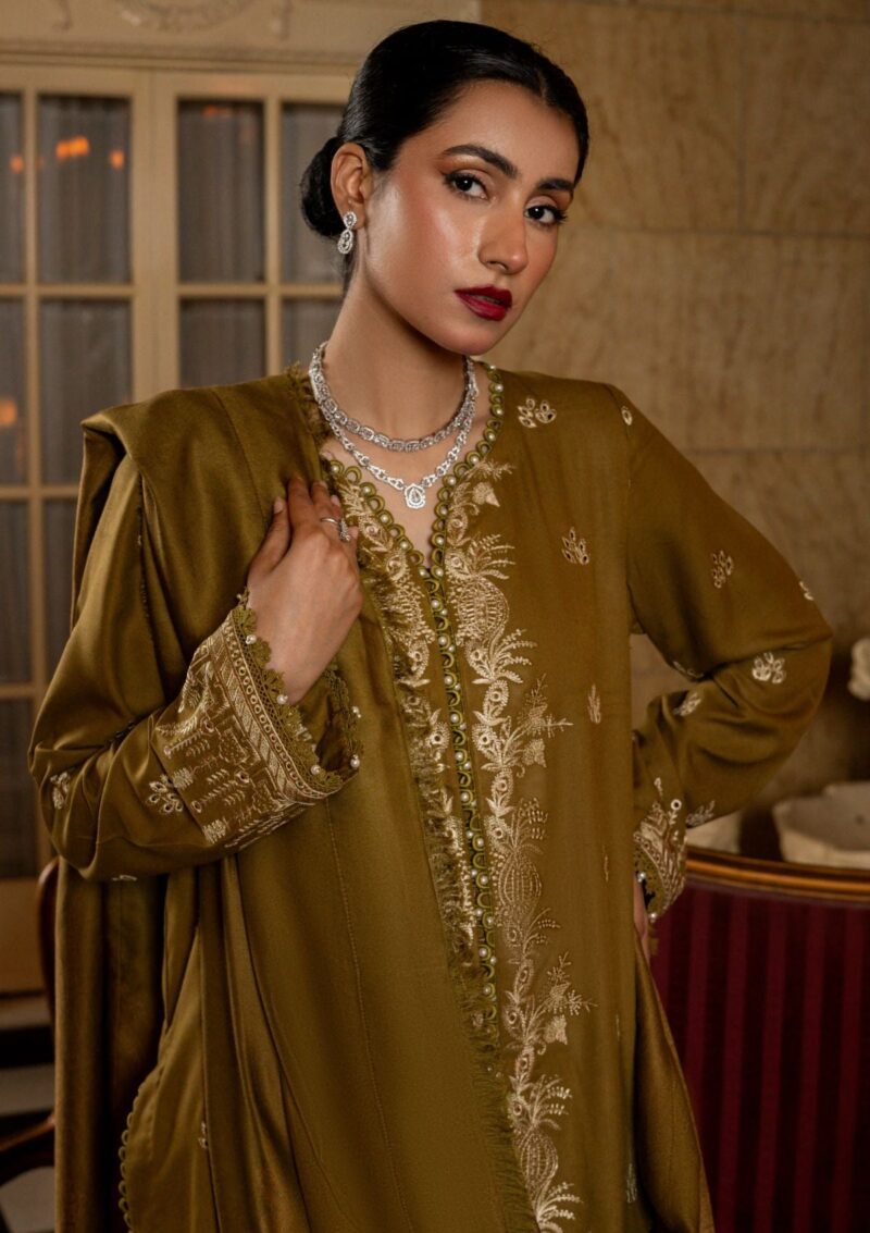 Firdous Embroidered Exclusive Fe 03 Zaitoon Winter Collection