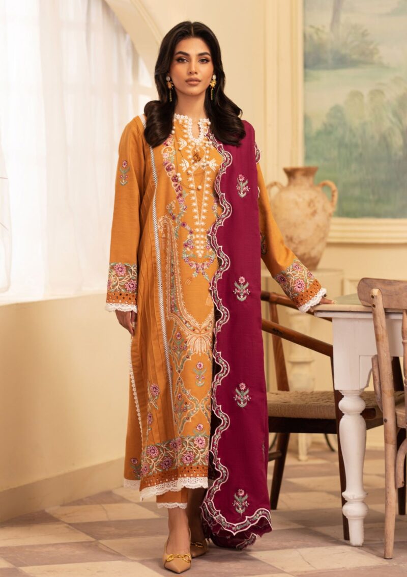 Roheenaz Meraki Rm 08b Saffron Winter Collection