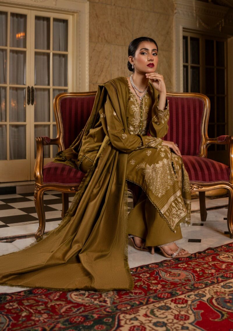 Firdous Embroidered Exclusive Fe 03 Zaitoon Winter Collection