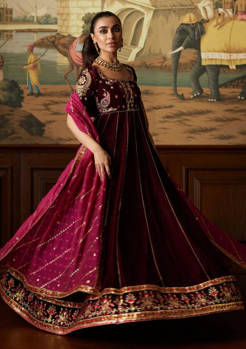 Mina Hasan Velvet Luxe Daaniya Winter Collection