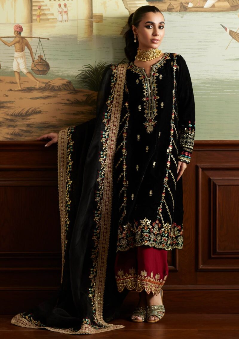 Mina Hasan Velvet Luxe Jahan Winter Collection