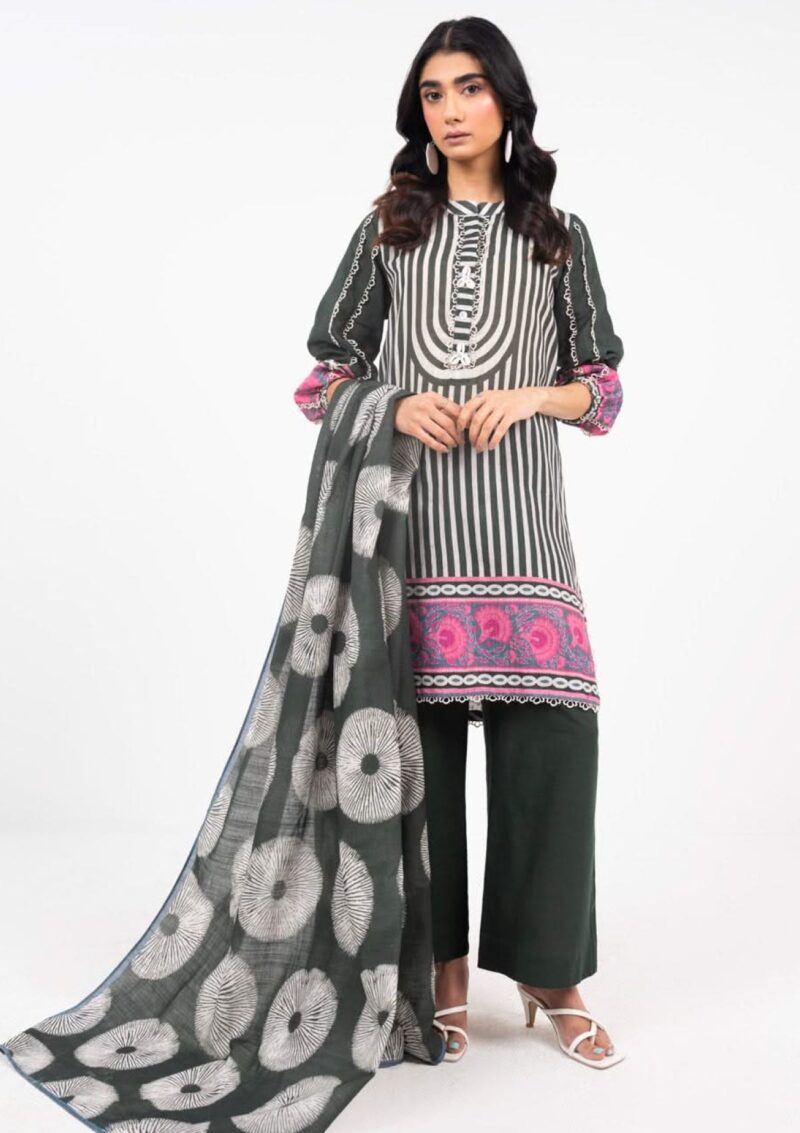 Al Karam Unstitched Fw53 Black Winter Collection