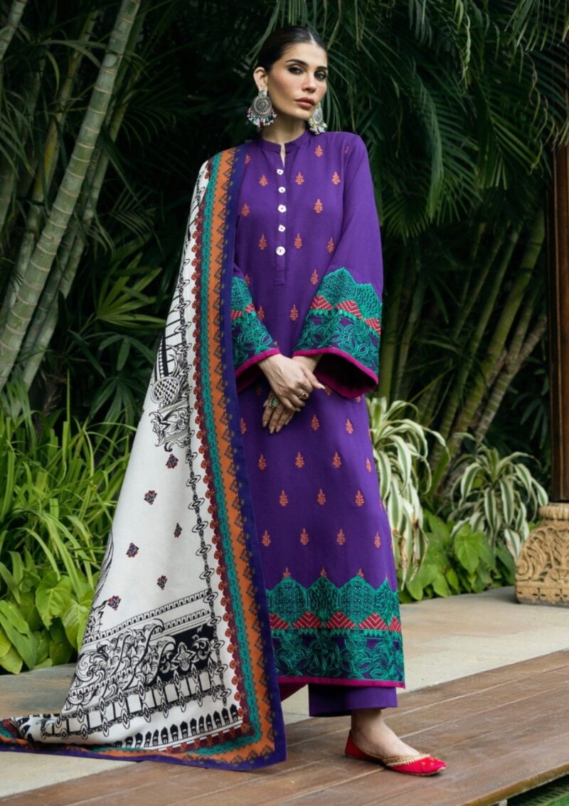 Zainab Chottani Winter Shawls Zc 09 Vaniza Winter Collection