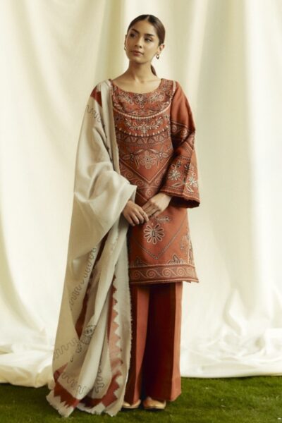 Zara Shahjahan Coco Unstitched Czw 4b Winter Collection