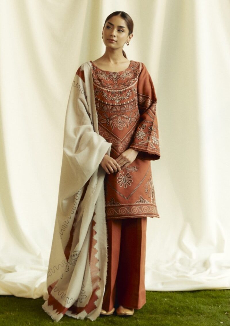 Zara Shahjahan Coco Unstitched Czw 4b Winter Collection