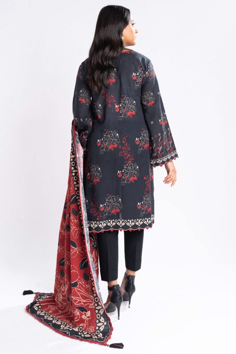 Al Karam Unstitched Fw46.1 Black Winter Collection