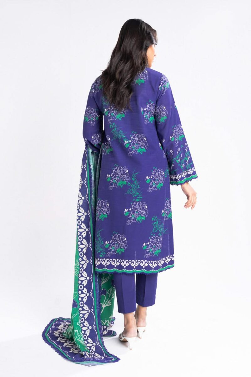 Al Karam Unstitched Fw46.1 Blue Winter Collection