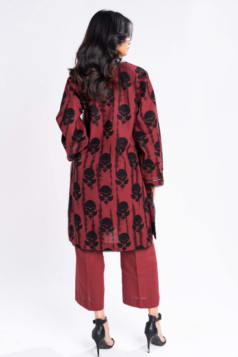 Al Karam Unstitched Fw53.1 Red Winter Collection