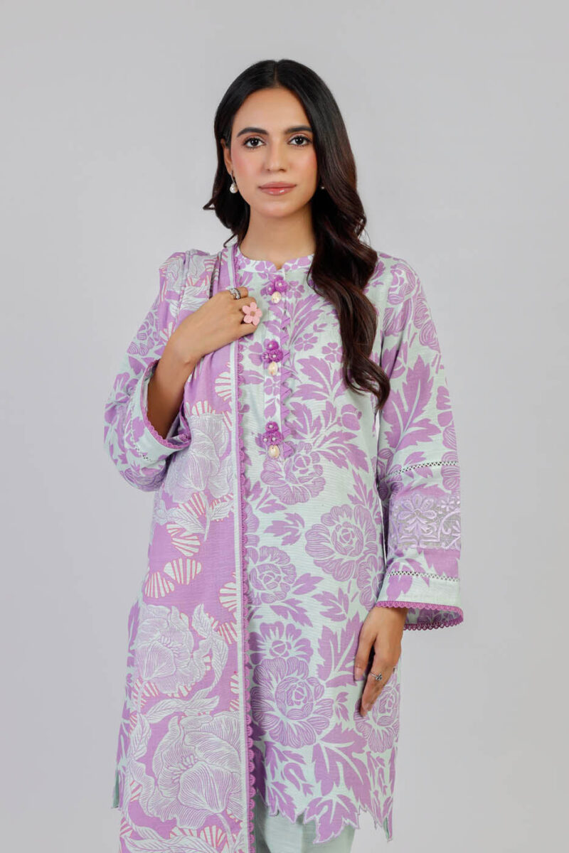 Al Karam Unstitched Fw12 Lilac Winter Collection