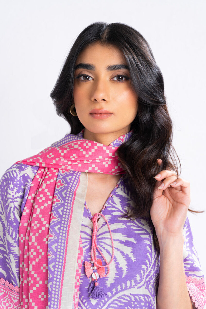 Al Karam Unstitched Fw15 Purple Winter Collection