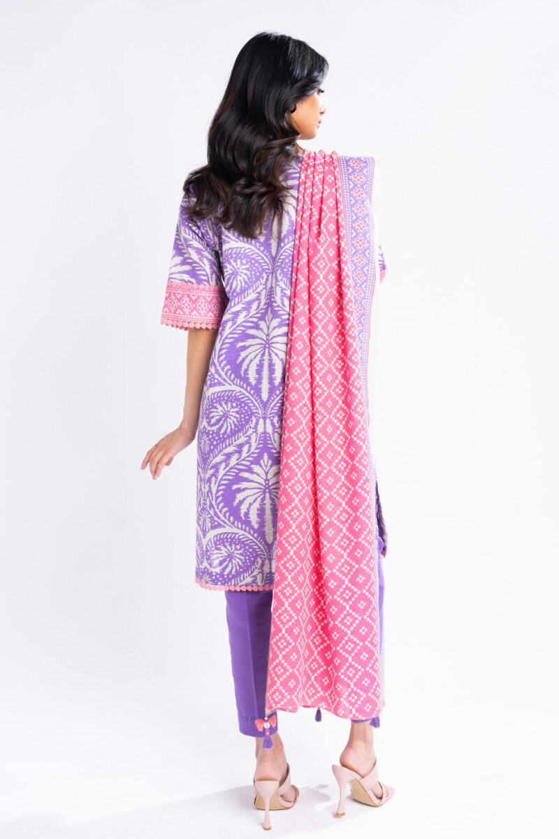 Al Karam Unstitched Fw15 Purple Winter Collection