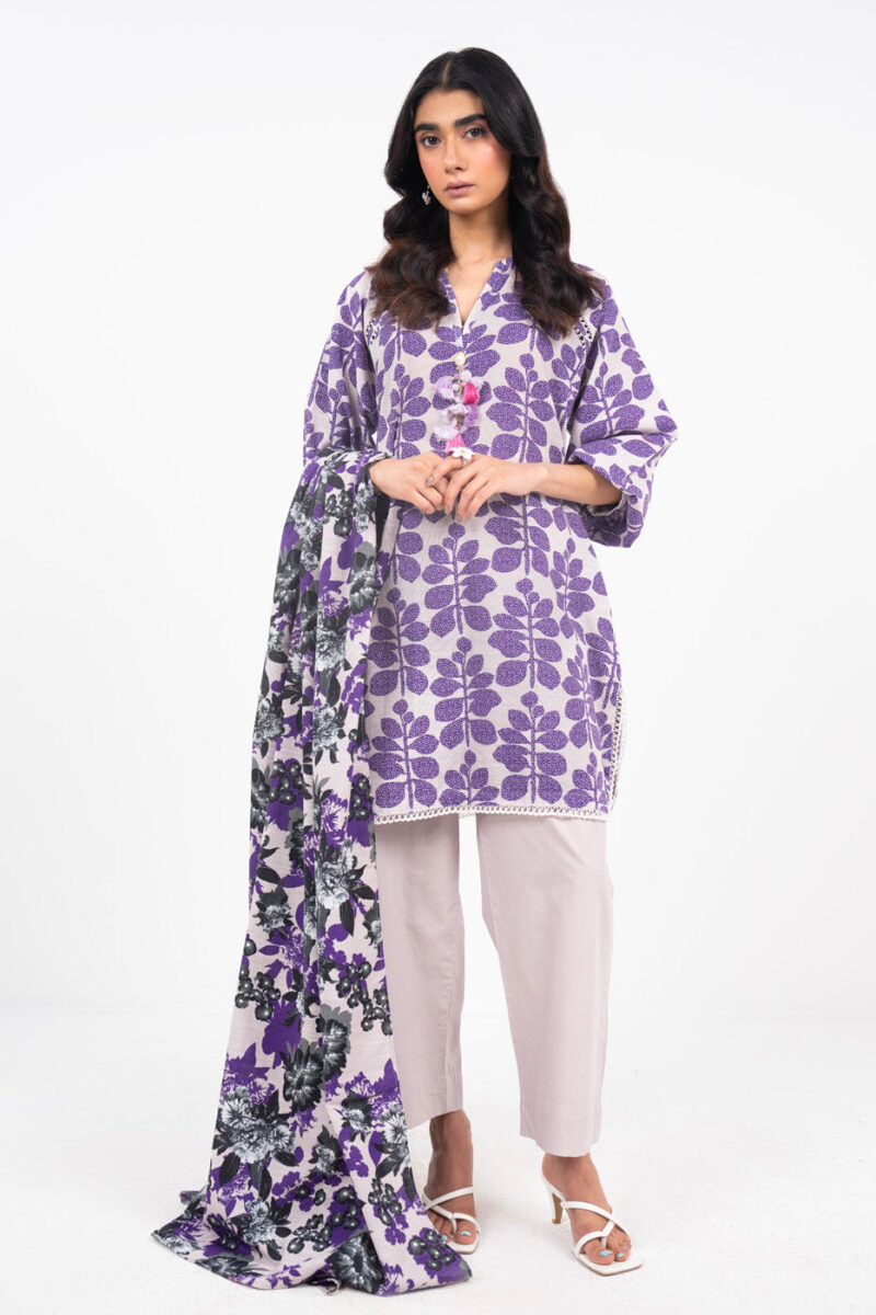 Al Karam Unstitched Fw21 Beige Winter Collection