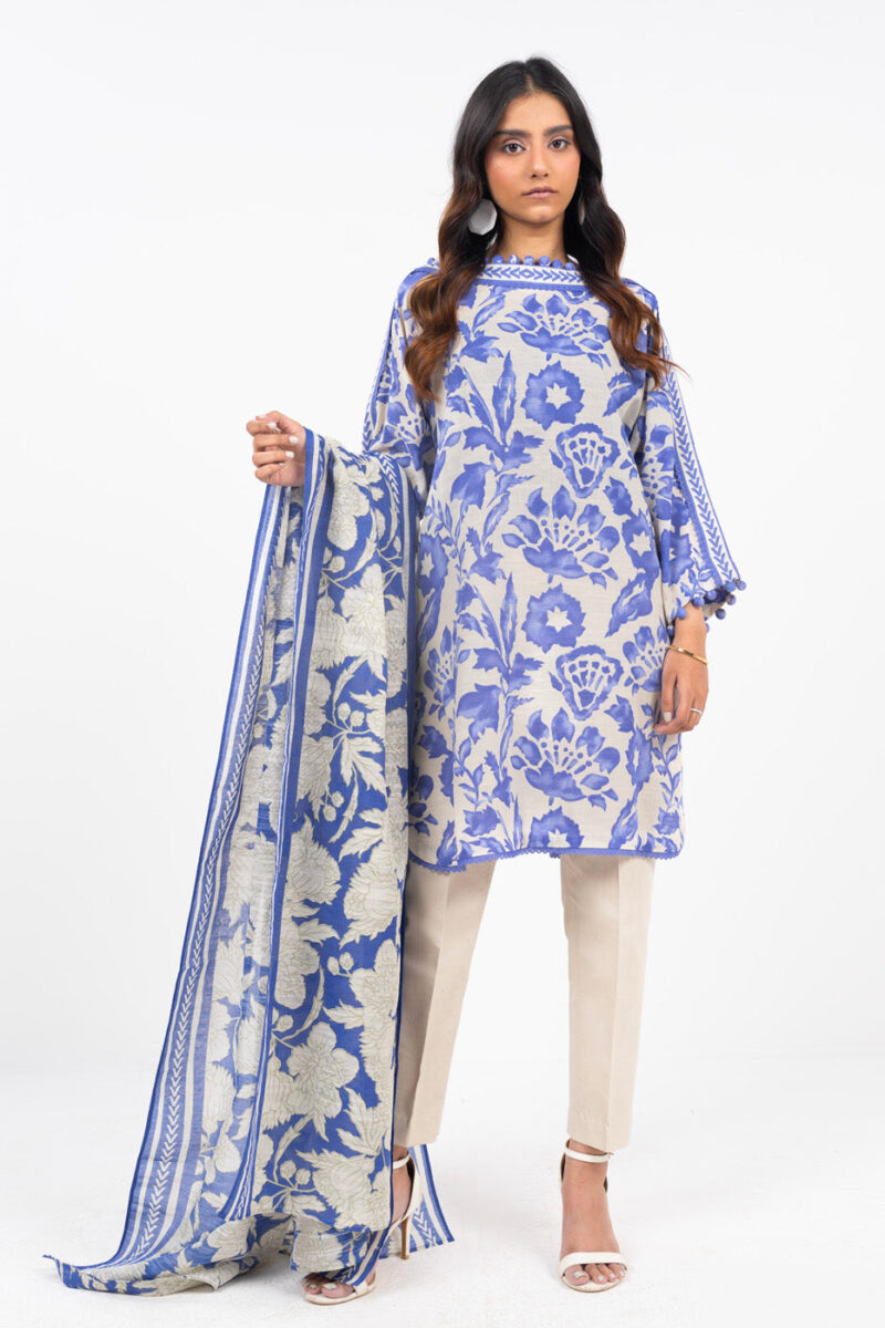 Al Karam Unstitched Fw23 Beige Winter Collection