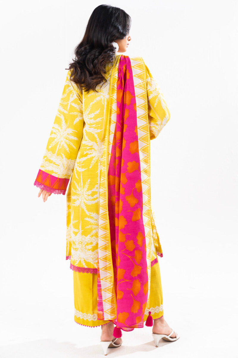 Al Karam Unstitched Fw25 Yellow Winter Collection