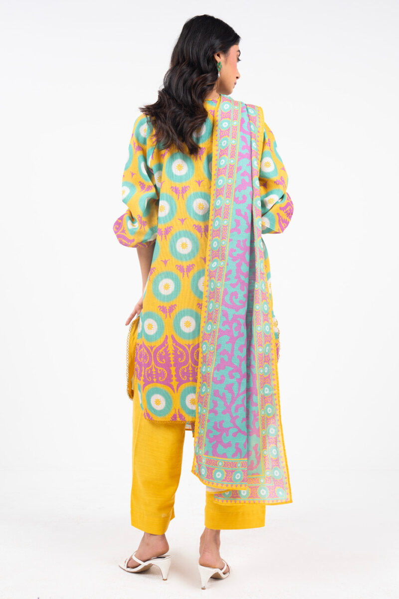 Al Karam Unstitched Fw52 Yellow Winter Collection