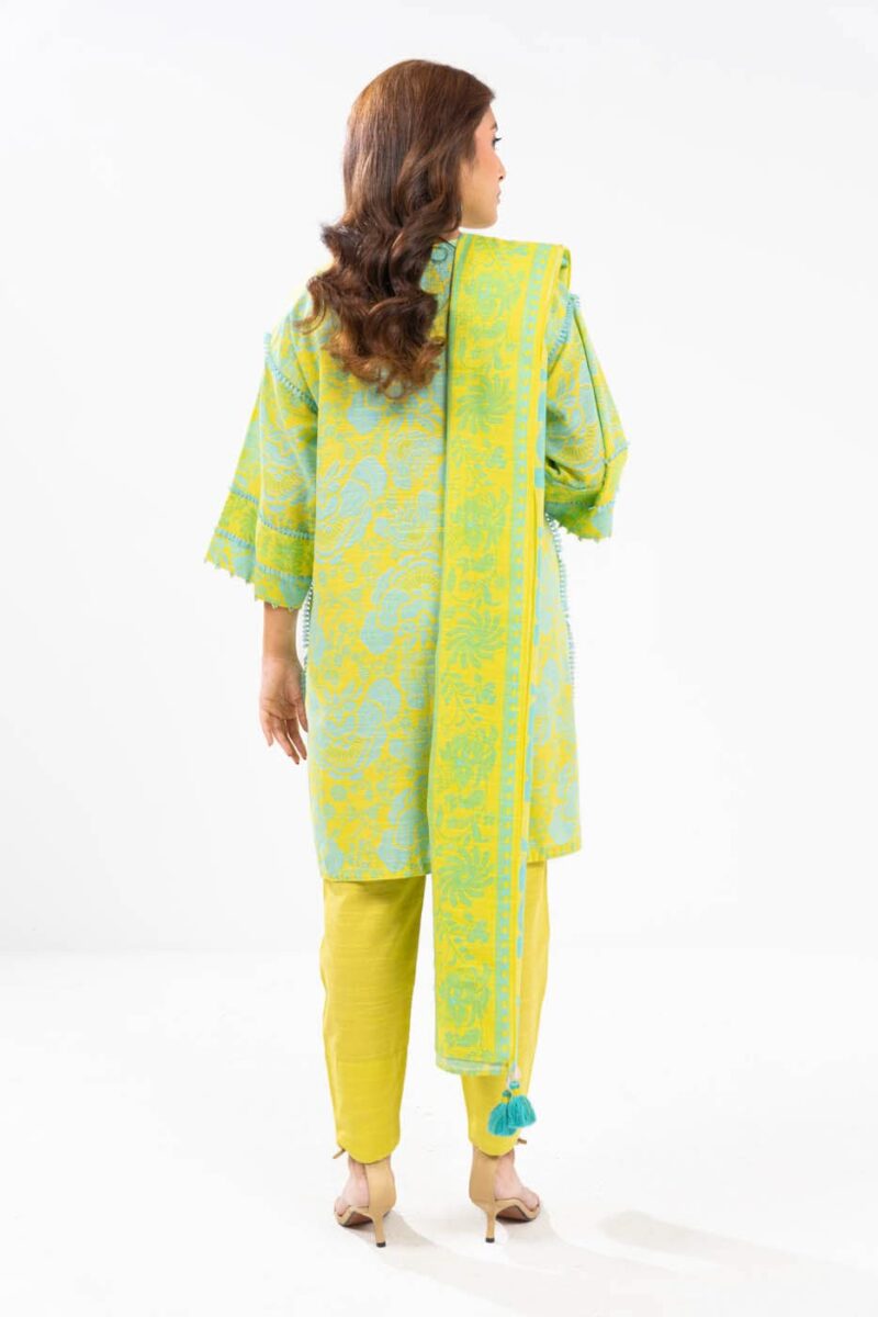 Al Karam Unstitched Fw19 Yellow Winter Collection