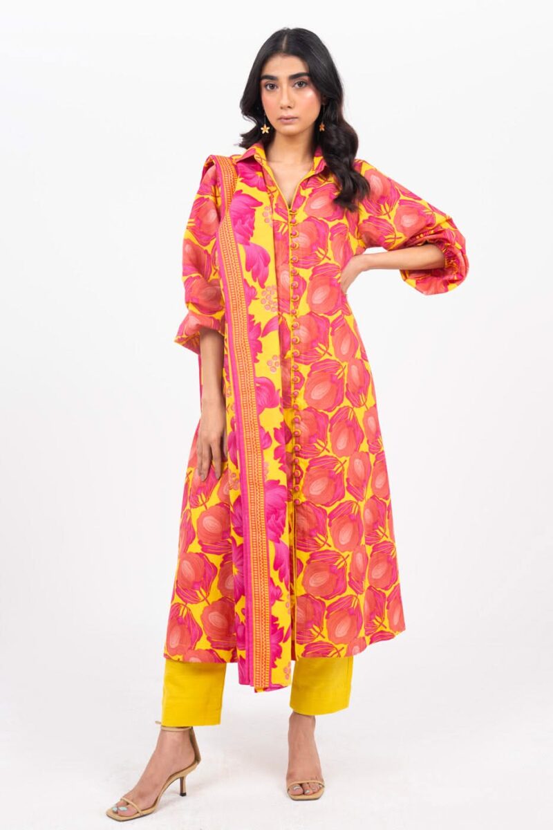 Al Karam Unstitched Fw Yellow Winter Collection