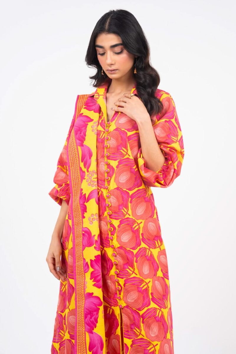 Al Karam Unstitched Fw Yellow Winter Collection