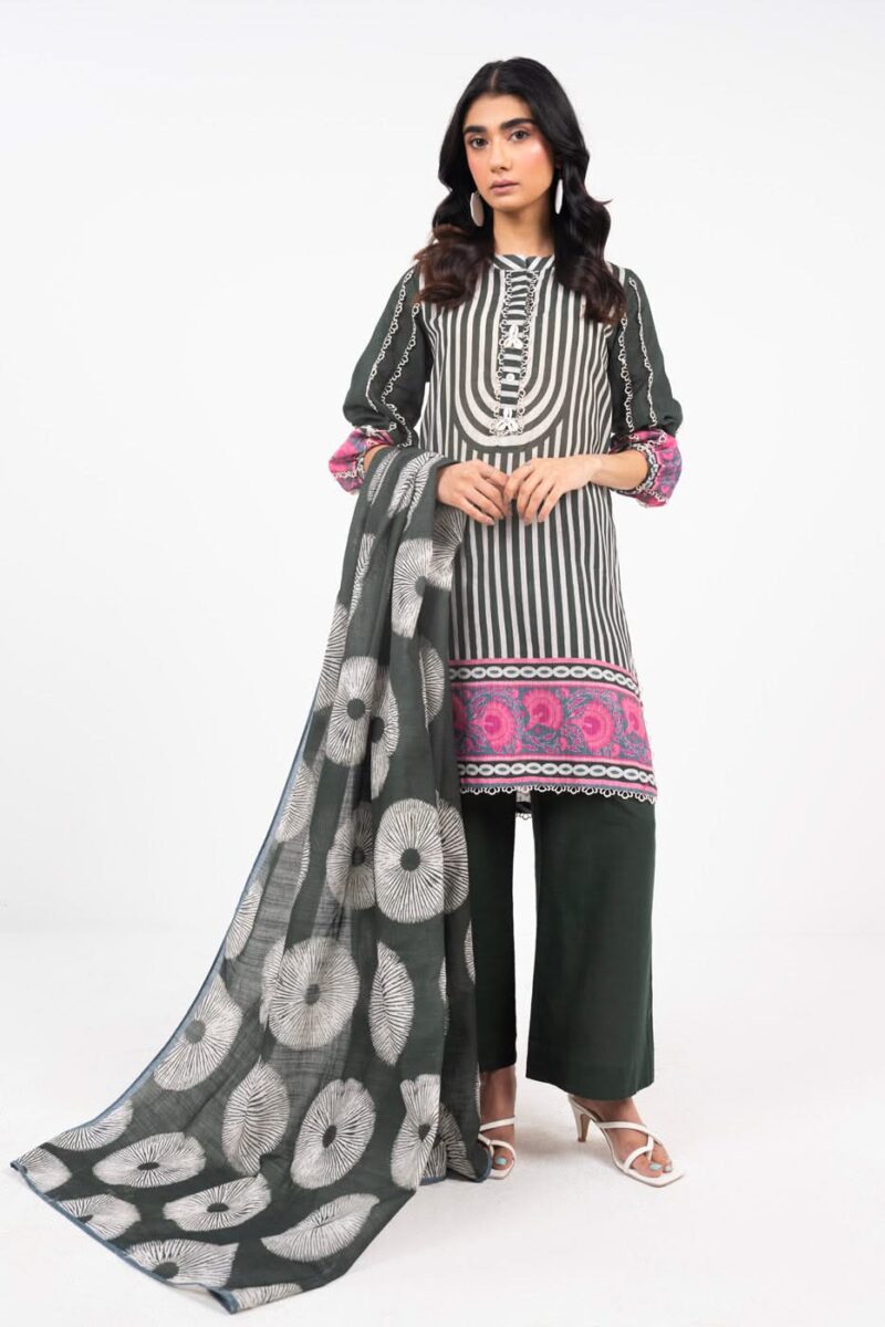 Al Karam Unstitched Fw53 Black Winter Collection