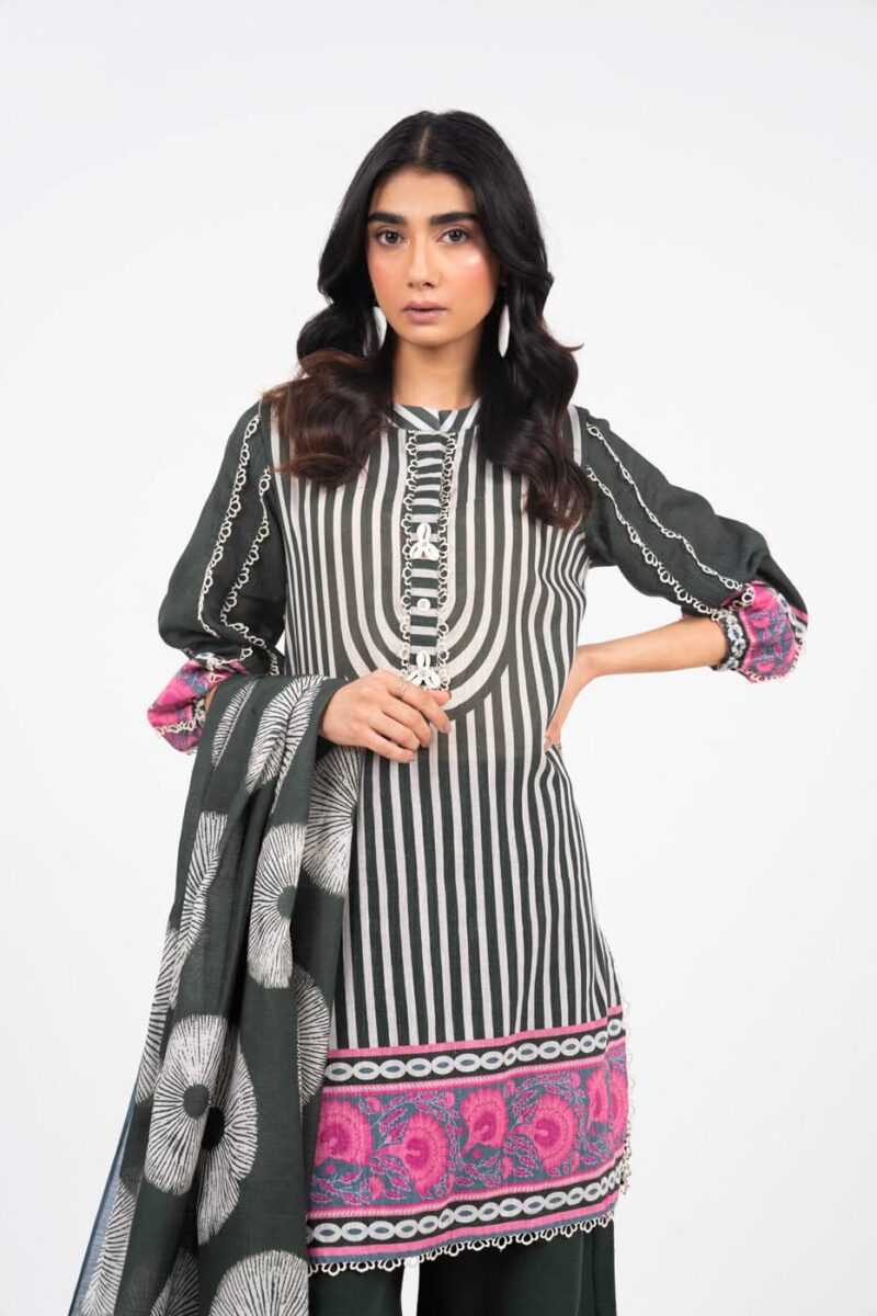 Al Karam Unstitched Fw53 Black Winter Collection