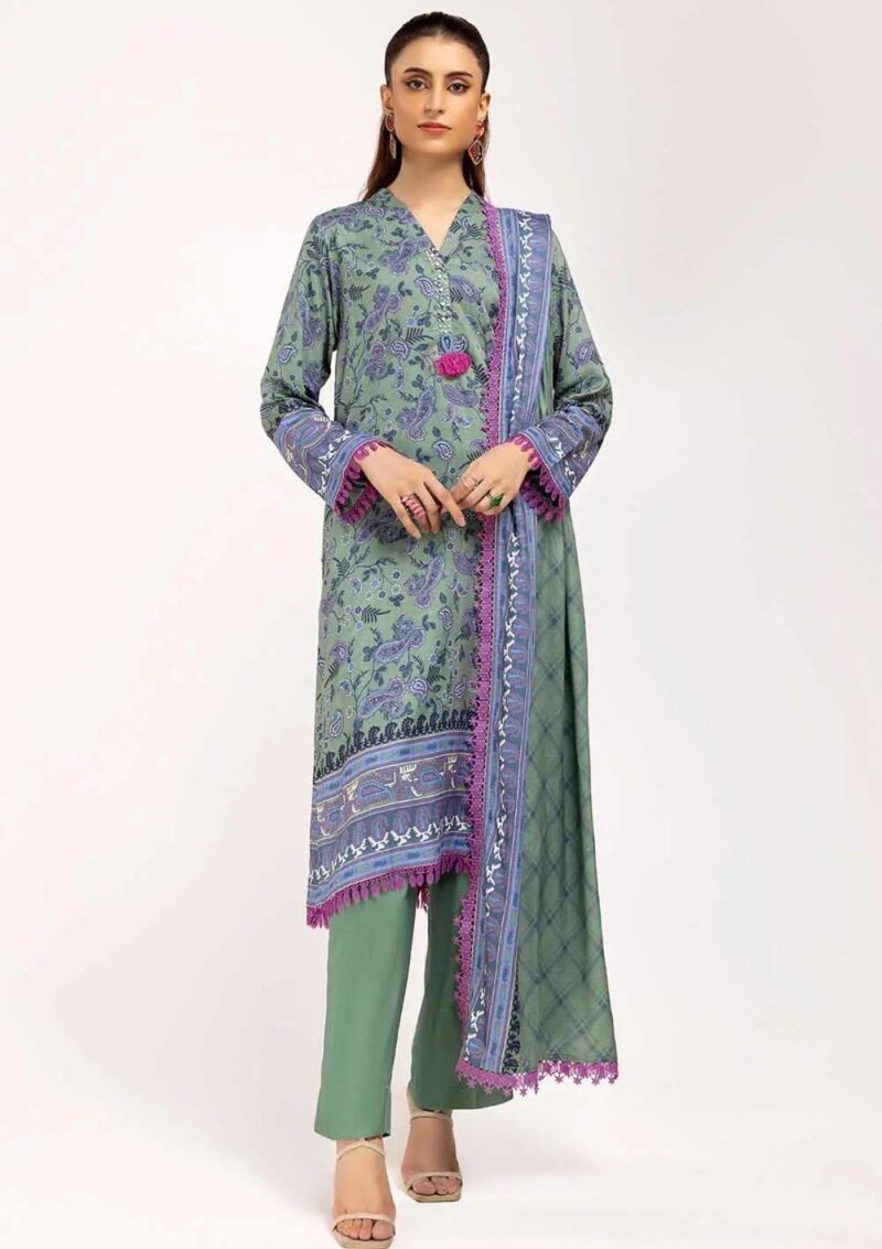 Gul Ahmed 3pcs Unstitched Lt42002 Winter Collection