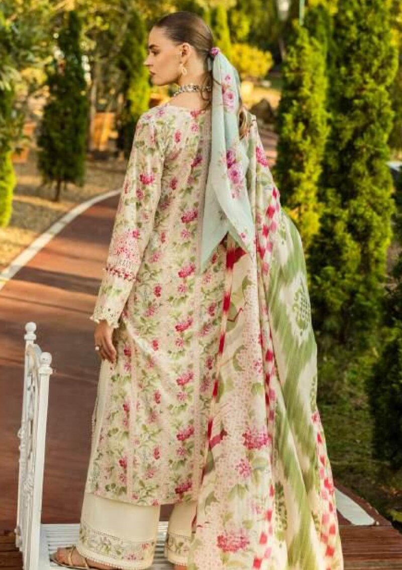 Elaf Premium Print Chikankari 25 Elk 02b Sweet Greens Lawn