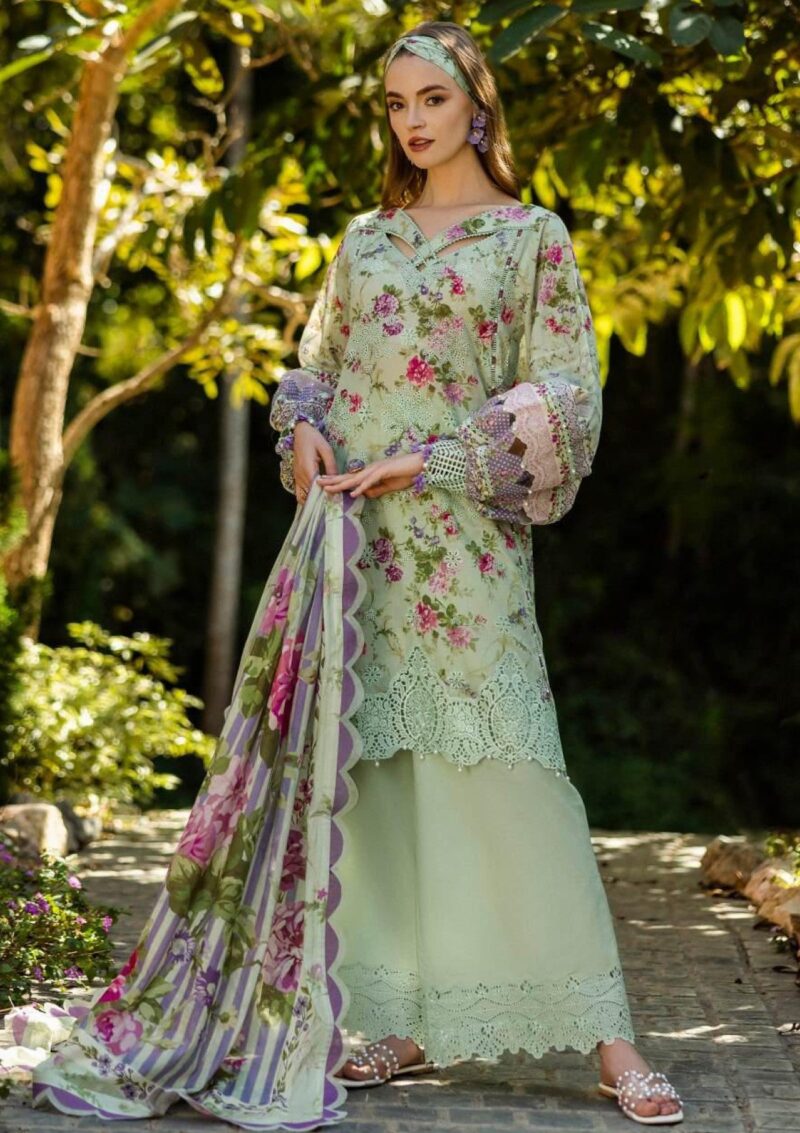 Elaf Premium Print Chikankari 25 Elk 03a Floreale Lawn