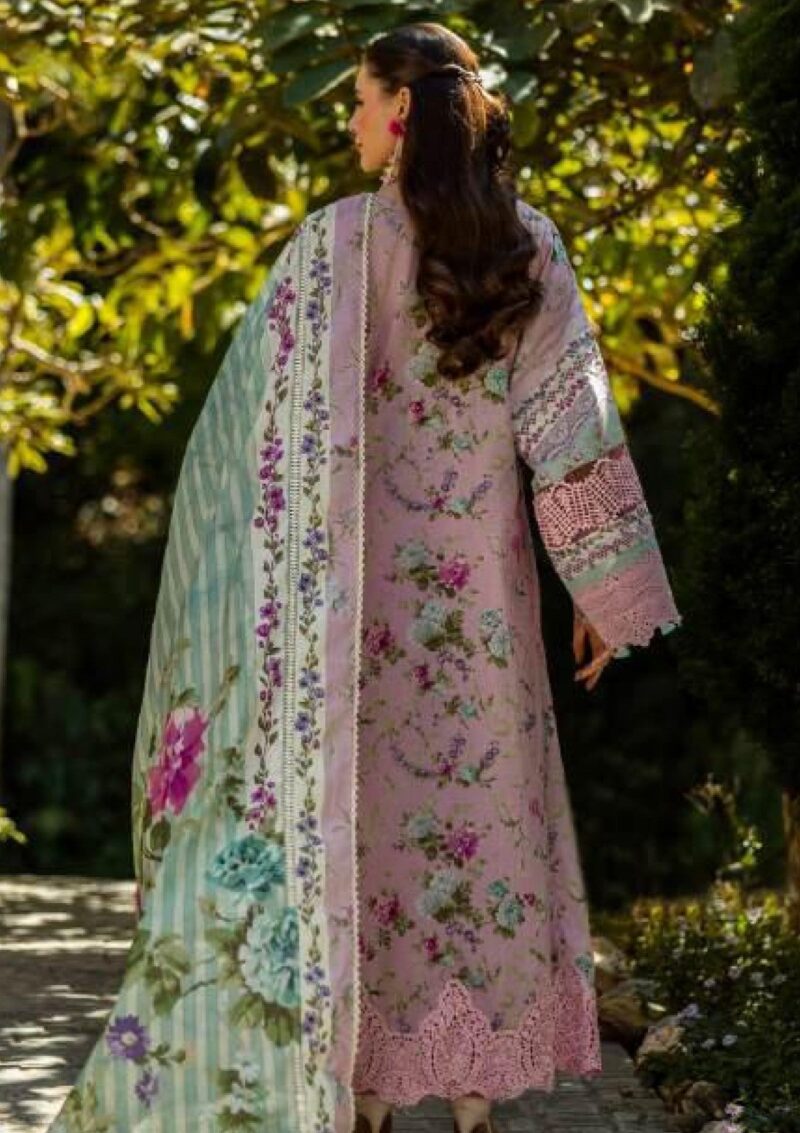 Elaf Premium Print Chikankari 25 Elk 03b Princess Rose Lawn