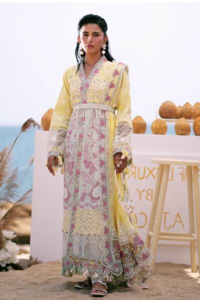 Alif Dastan Luxury Adl25 03 Azure Lawn