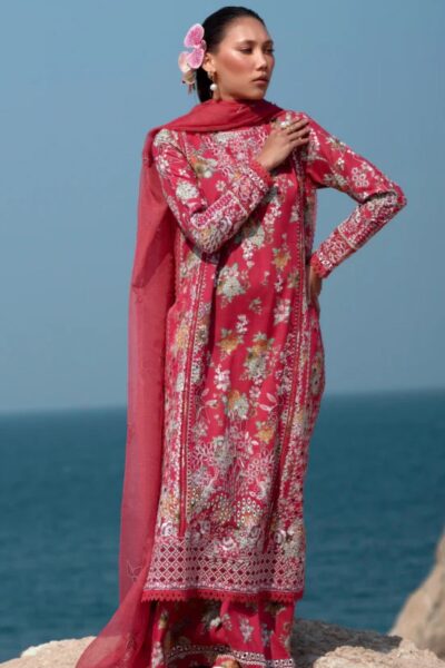 Afrozeh Summer Together 25 D 895 Pink Ruby Lawn