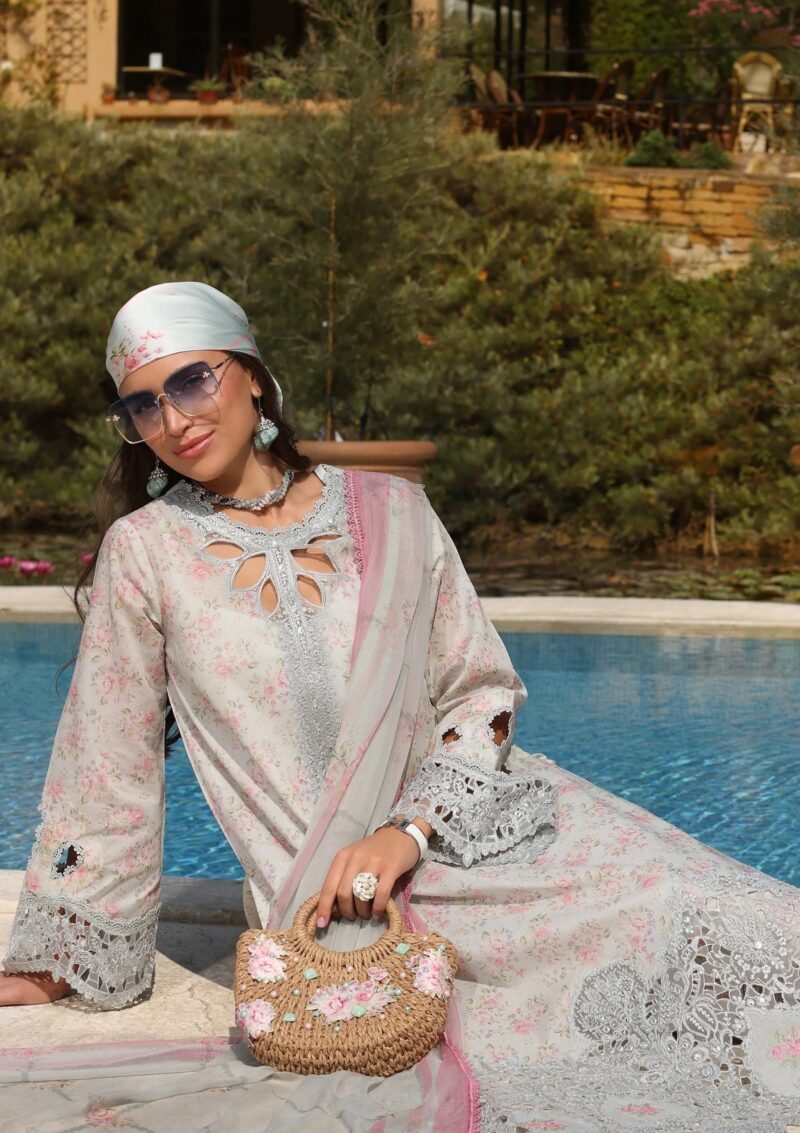 Noor By Saadia Asad Luxe Chikankari Nl25 07 B Lawn - Image 5