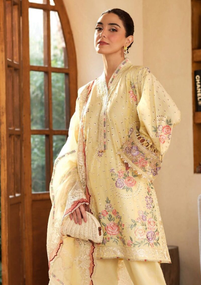 Maryam Hussain Luxury 25 Lemon Garden Lawn