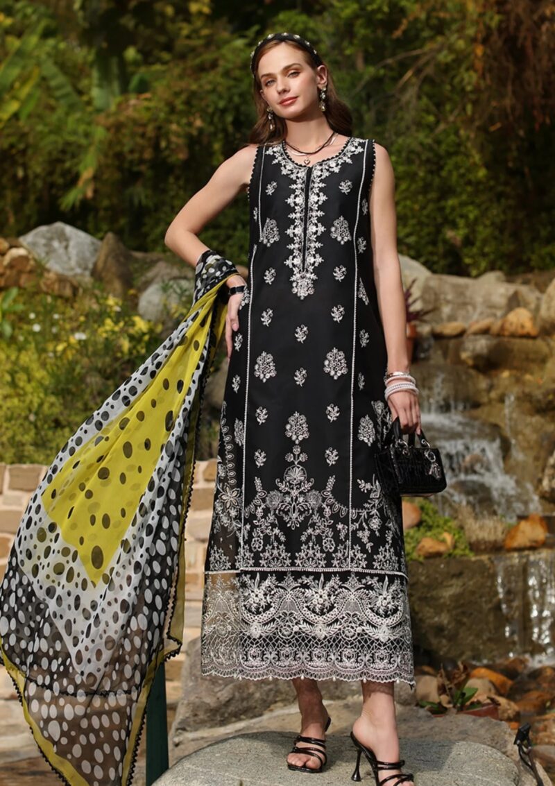 Noor By Saadia Asad Luxe Chikankari Nl25 03 B Lawn - Image 4