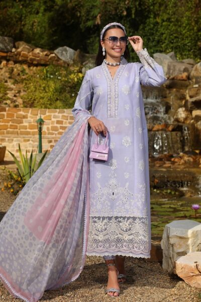 Noor By Saadia Asad Luxe Chikankari Nl25 03 A Lawn