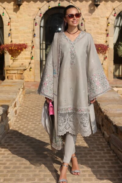 Noor By Saadia Asad Luxe Chikankari Nl25 01 B Lawn