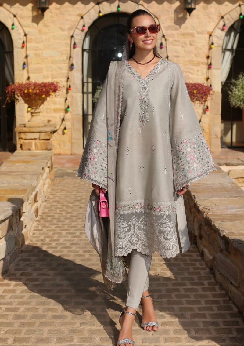 Noor By Saadia Asad Luxe Chikankari Nl25 01 B Lawn