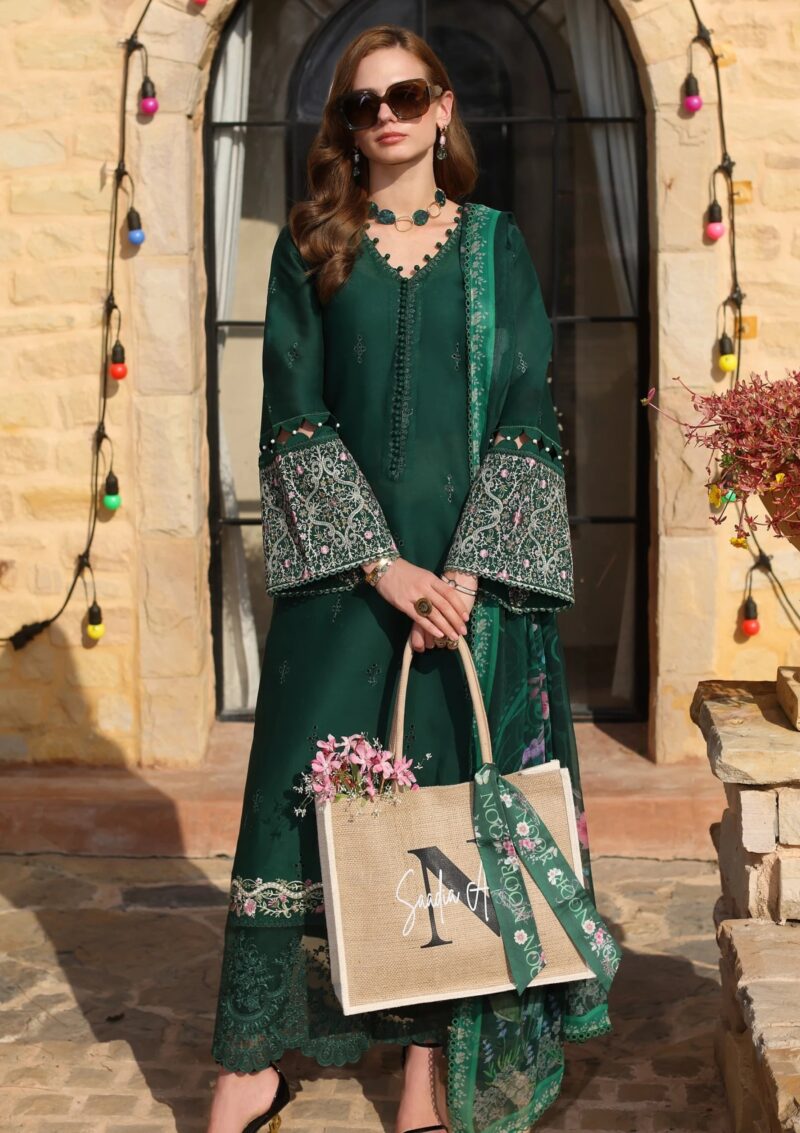 Noor By Saadia Asad Luxe Chikankari Nl25 01 A Lawn - Image 4