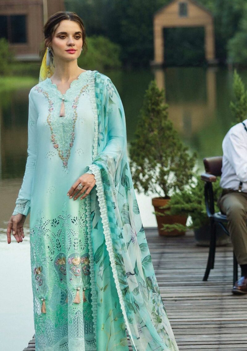 Mushq Solace Ombre Chikankari Mc25 06 Famiglia Lawn - Image 2