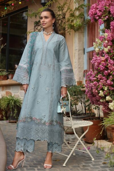 Noor By Saadia Asad Luxe Chikankari Nl25 05 B Lawn