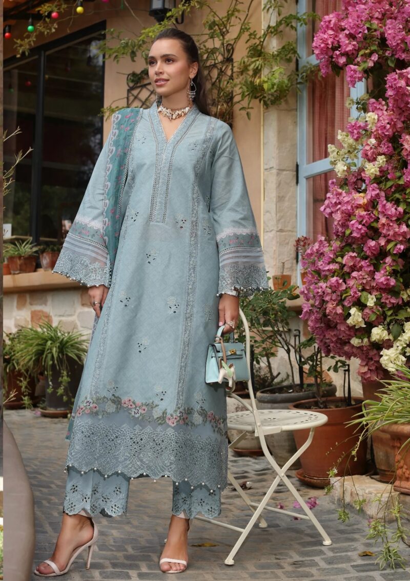 Noor By Saadia Asad Luxe Chikankari Nl25 05 B Lawn